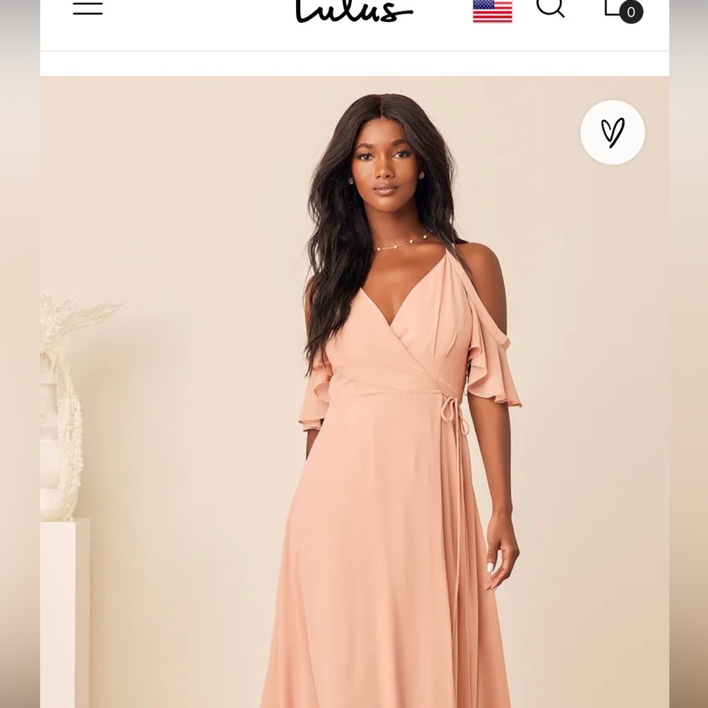 Lulu’s Peep Shoulder Wrap Maxi